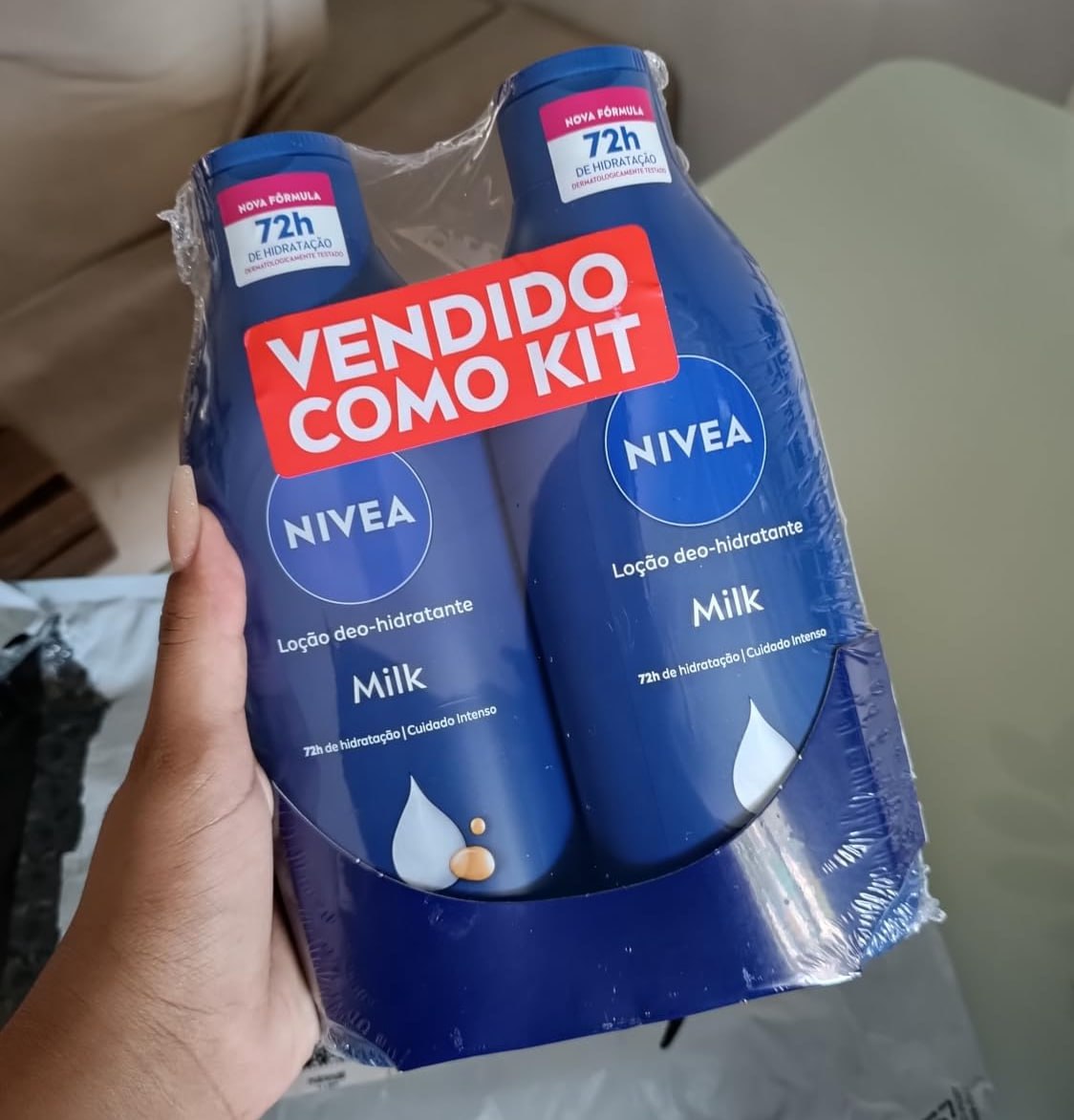 Kit 2Unid. Loção NIVEA Hidratante Milk Pele Seca a Extrasseca 400ml