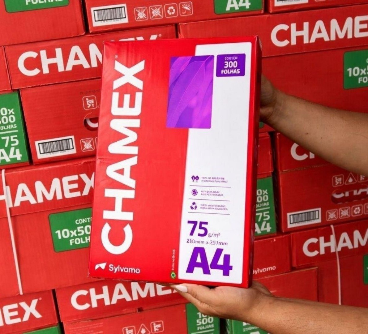 Papel Sulfite Chamex A4 75 Gramas c/ 300 Folhas