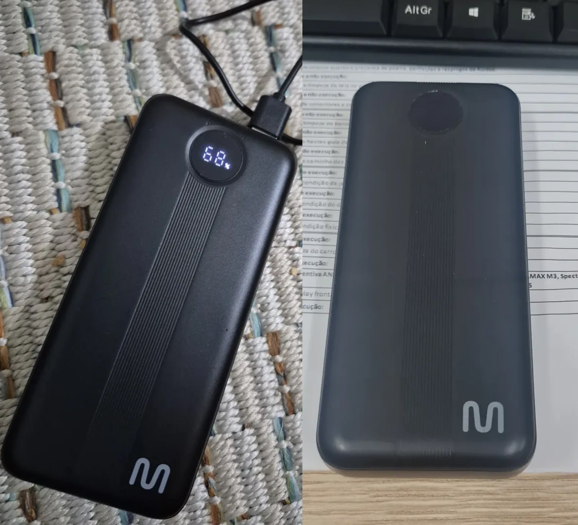 Carregador Portátil Powerbank Display 20000mah Multi